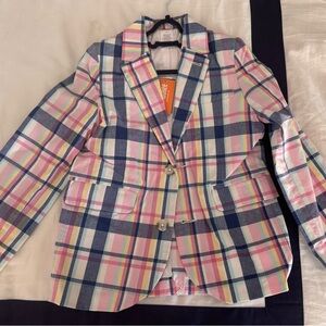 Gymboree Multicolor Plaid Kids Blazer
